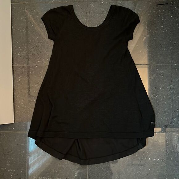 Dark Grey Size 2 Lululemon Scoop Neck Swing Tee - Picture 1 of 3